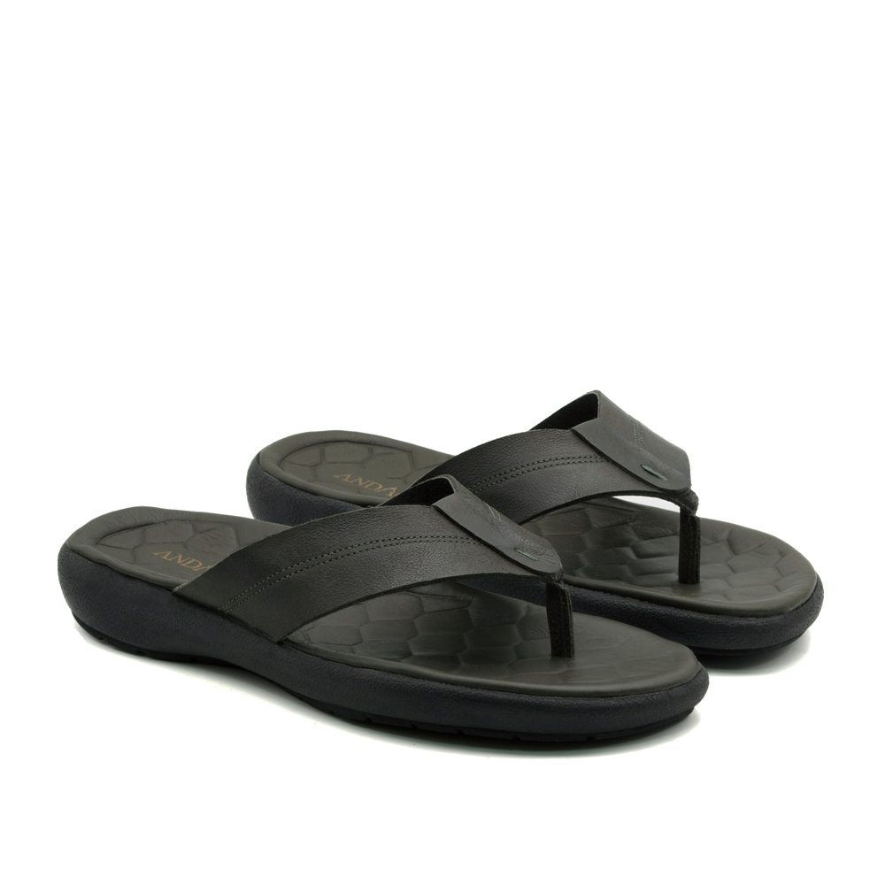 Sandália Masculina Massai em Couro Senna Army - 5300SA