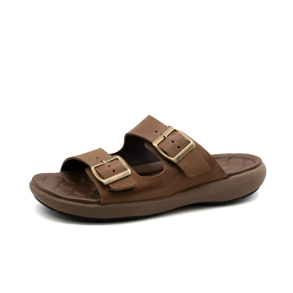 Sandália Masculina Massai em Couro Senna Camel - 5302SC