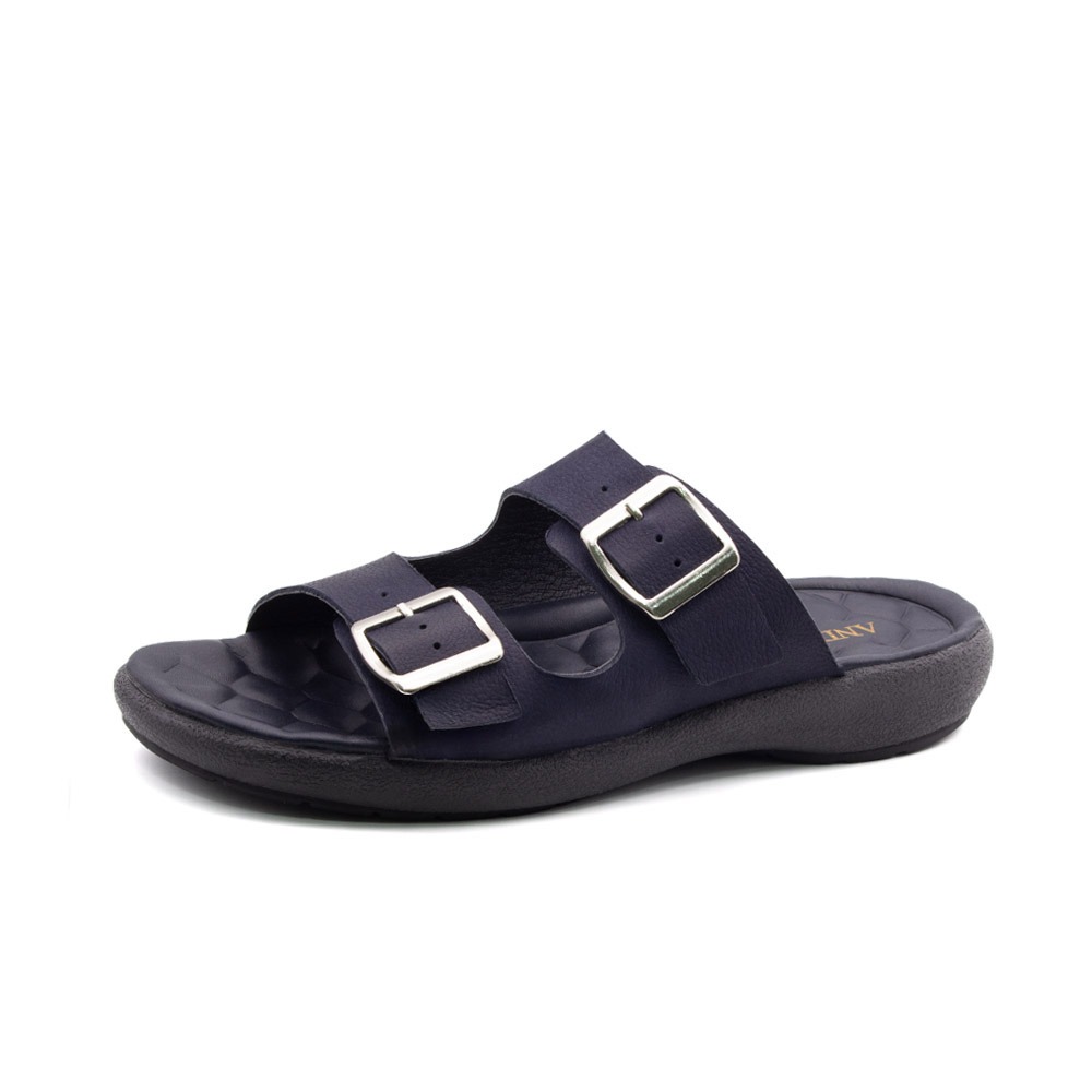 Sandália Masculina Massai em Couro Vertigo Marinho - 5302VM