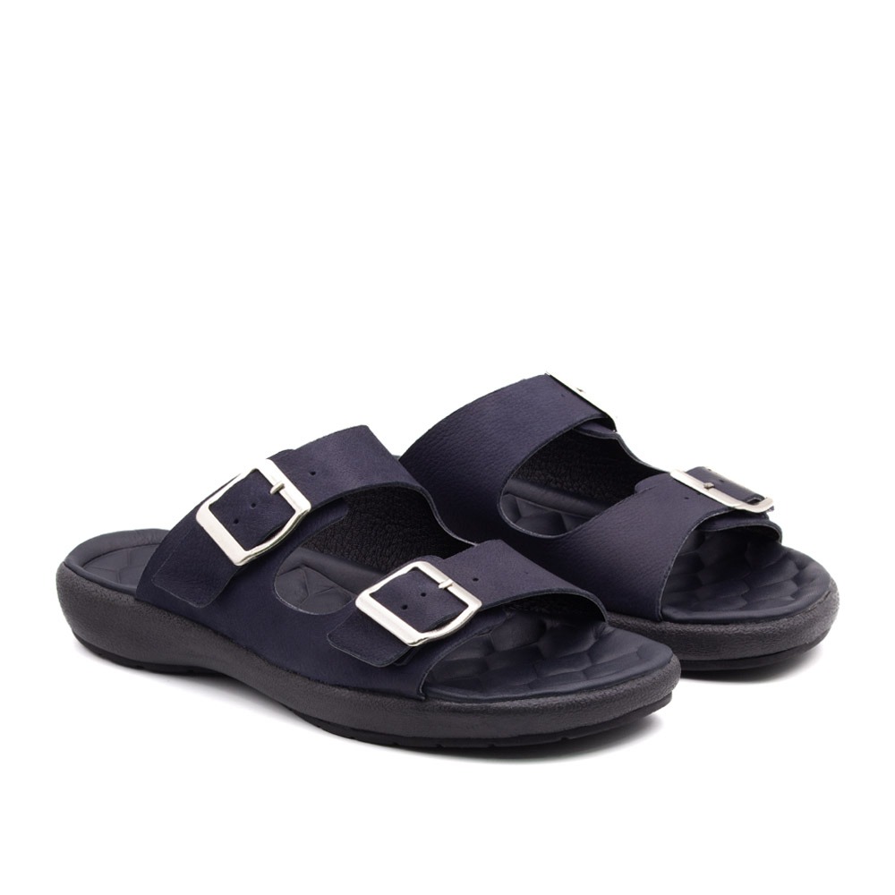 Sandália Masculina Massai em Couro Vertigo Marinho - 5302VM