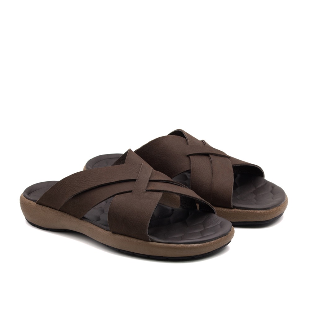 Sandália Masculina Massai em Couro Vertigo Tabaco - 5301VT Sandália Masculina Massai em Couro Vertigo Tabaco - 5301VT