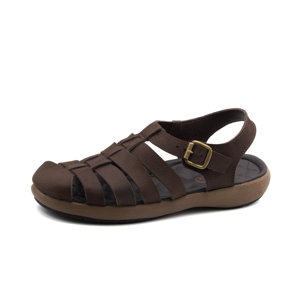 Sandália Masculina Massai em Couro Vertigo Tabaco - 5306VT Sandália Masculina Massai em Couro Vertigo Tabaco - 5306VT