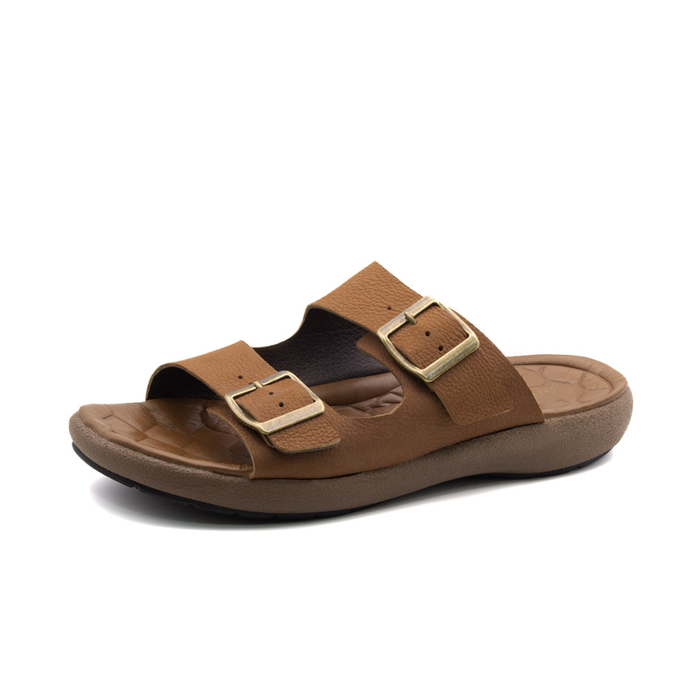 Sandália Masculina Massai em Couro Vertigo Tan - 5302VTA