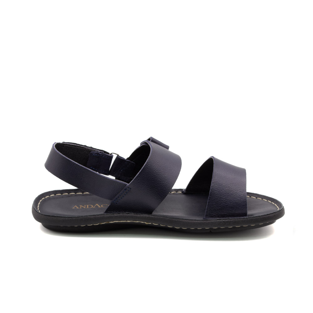Sandália Masculina Soul em Couro Senna Dark Blue - 8860SD