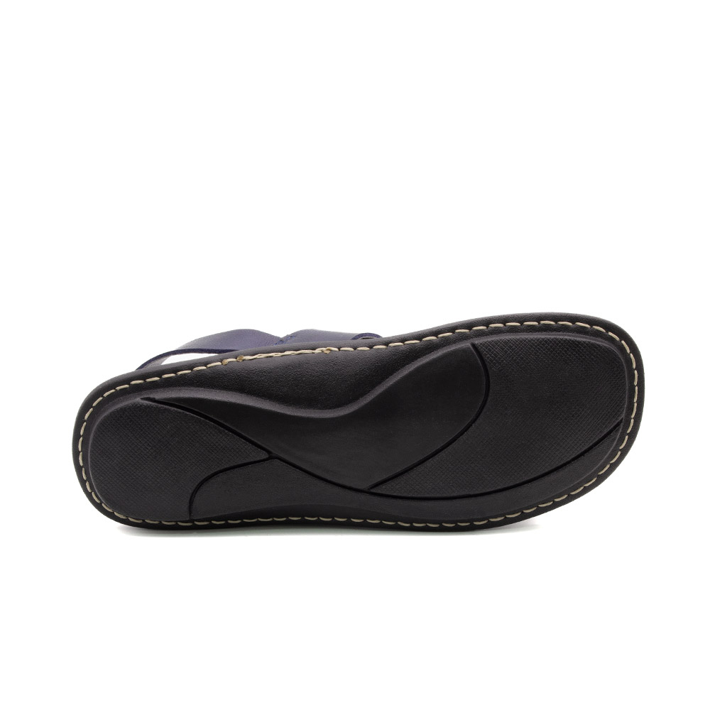 Sandália Masculina Soul em Couro Senna Dark Blue - 8860SD
