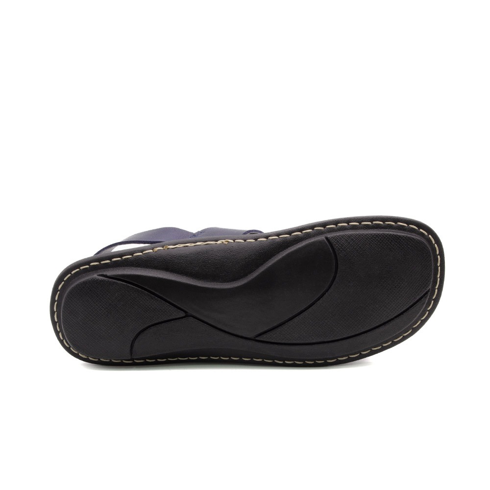 Sandália Masculina Soul em Couro Senna Dark Blue - 8860SD
