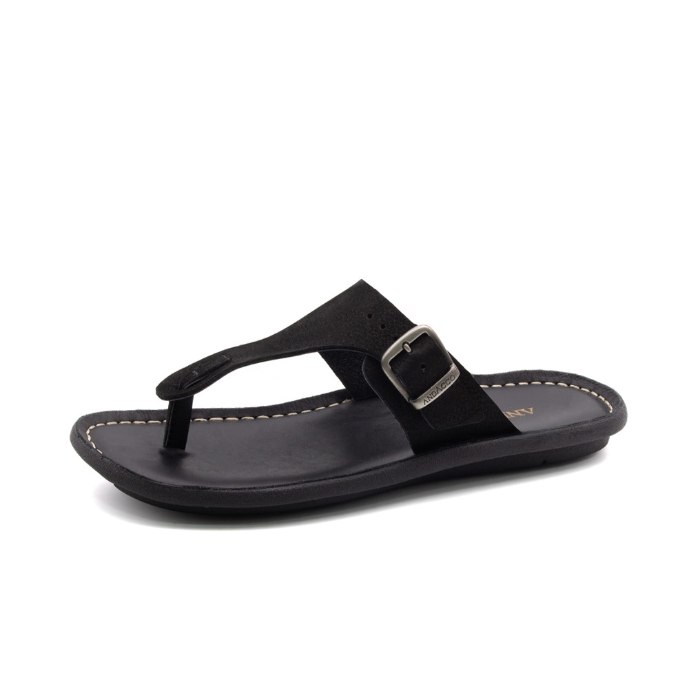 Sandália Masculina Soul em Couro Vertigo Preta - 8863VP Sandália Masculina Soul em Couro Vertigo Preta - 8863VP