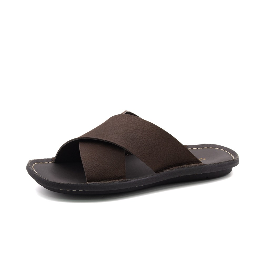 Sandália Masculina Soul em Couro Vertigo Tabaco - 8858VT Sandália Masculina Soul em Couro Vertigo Tabaco - 8858VT