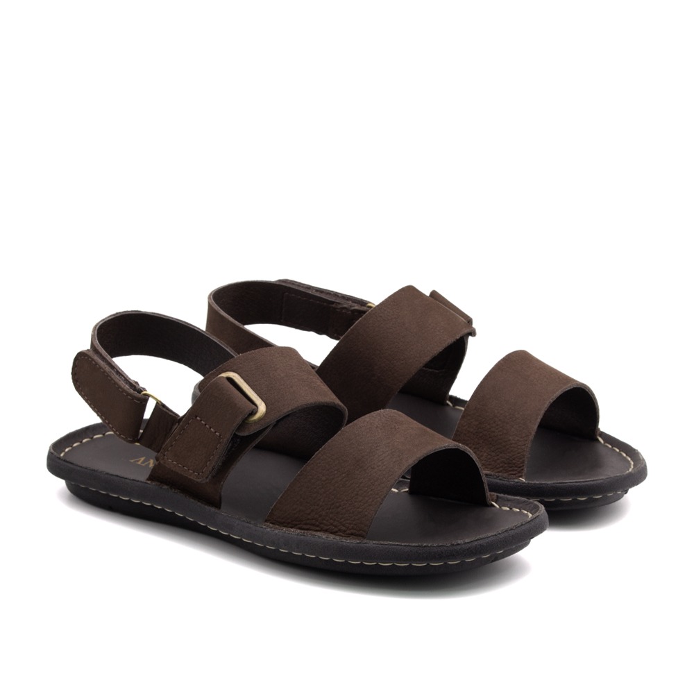 Sandália Masculina Soul em Couro Vertigo Tabaco  - 8860VT
