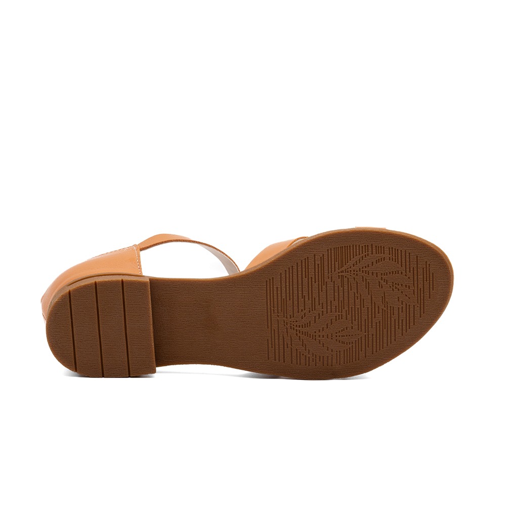 Sandália Rasteira Lisboa em Couro Alfa Sunset - 18152AS