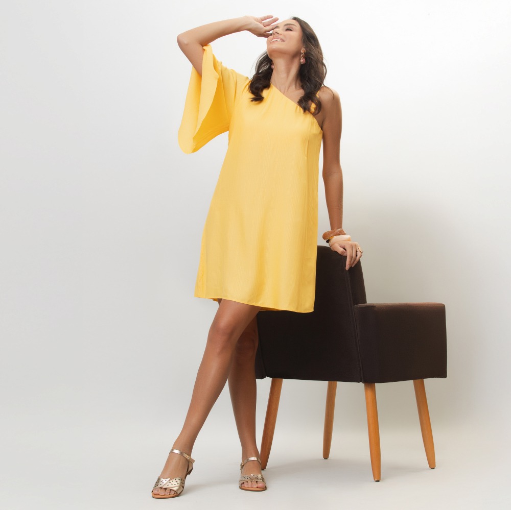 Sandália Rasteira Lisboa em Couro Metalic Ouro - 18153MO