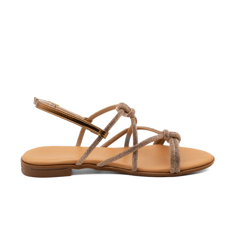 Sandália Rasteira Lisboa Tira Camurça - 18157TC