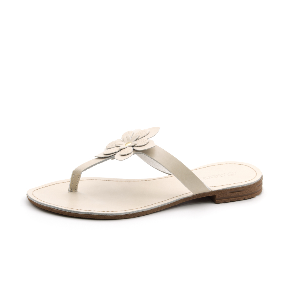 Sandália Rasteira Serena Bone - 18166SB Sandália Rasteira Serena Bone - 18166SB