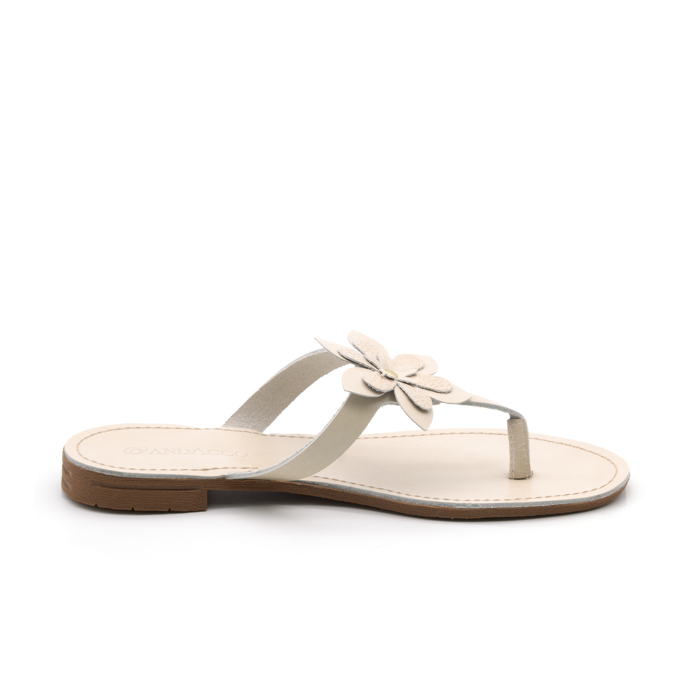 Sandália Rasteira Serena Bone - 18166SB Sandália Rasteira Serena Bone - 18166SB
