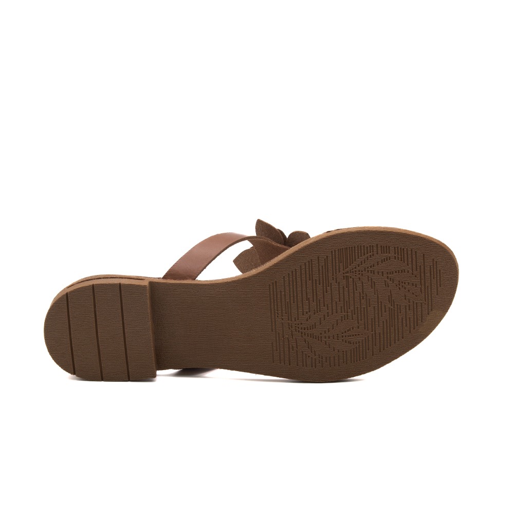 Sandália Rasteira Serena Camel - 18166SC Sandália Rasteira Serena Camel - 18166SC