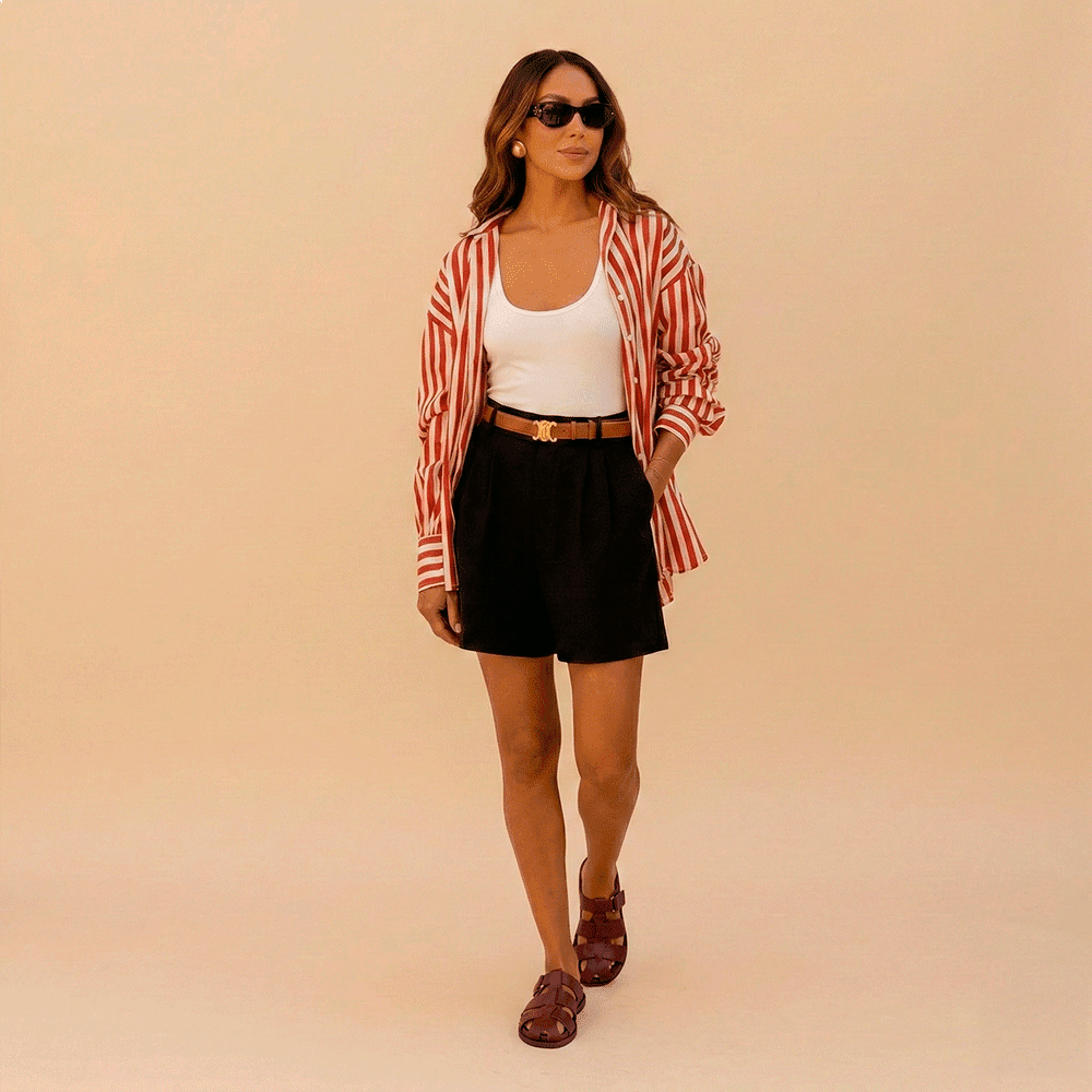 Sandália Papete Sara em Couro Bravvo Mocca - 11113BM