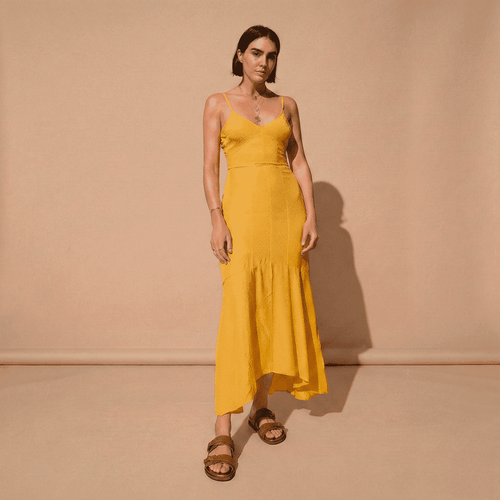 Sandália Papete Sara em Couro Bravvo Tan - 11114BT