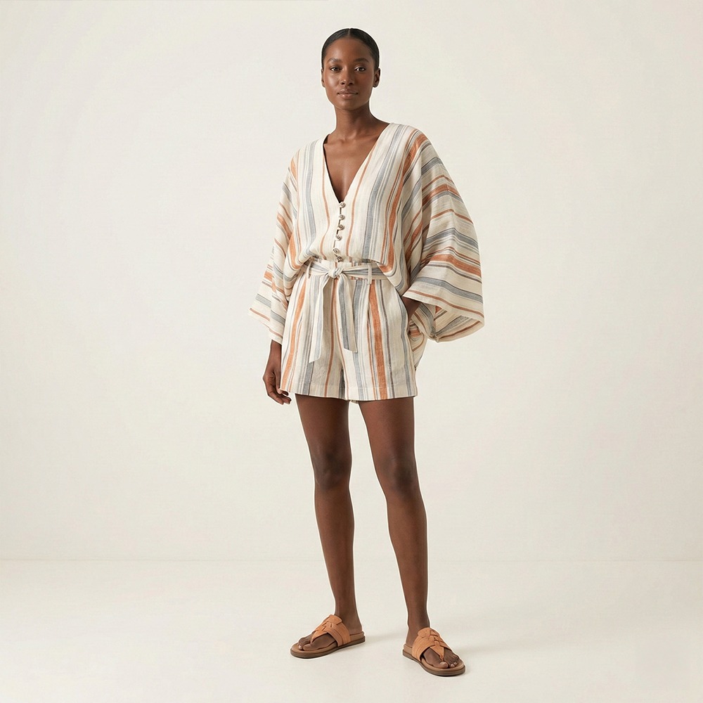 Sandália Papete Sara em Couro Camurça Laranja - 11112CL