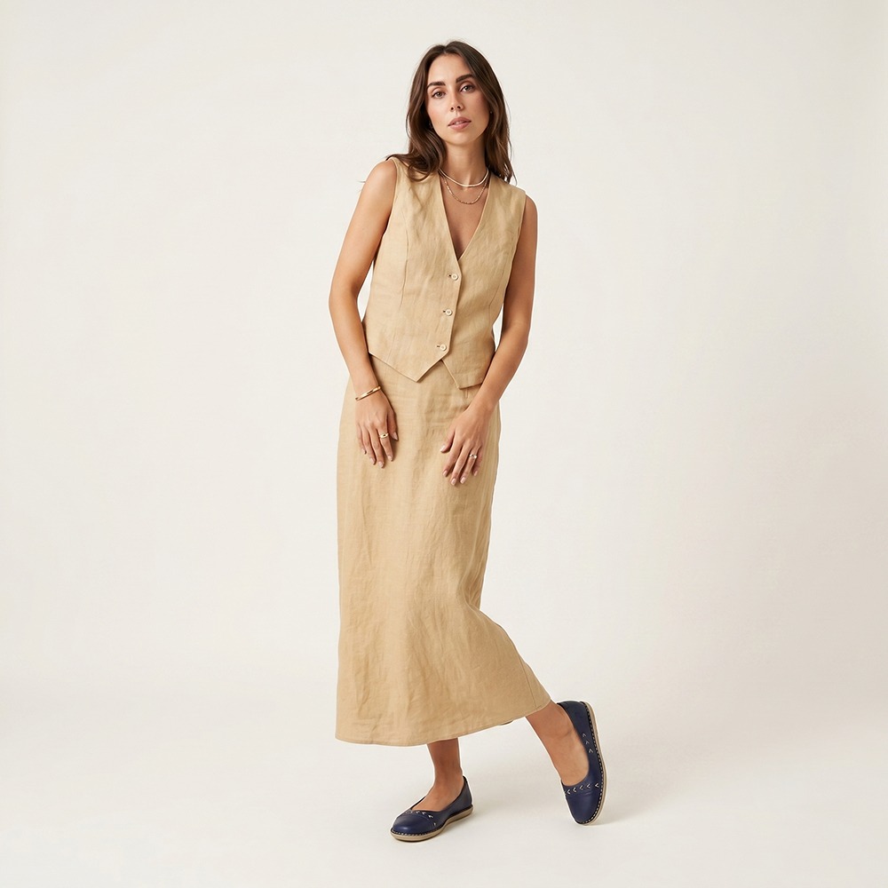 Sapatilha Feminina Siena em Couro Alfa Dark Blue - 6260AD