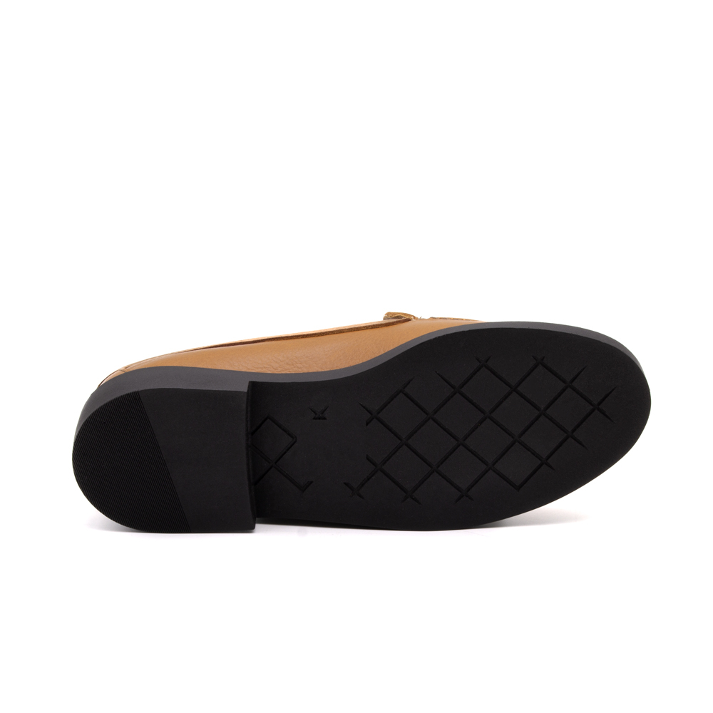 Sapato Feminino Loafer em Couro Alfa Camel - 3900AC
