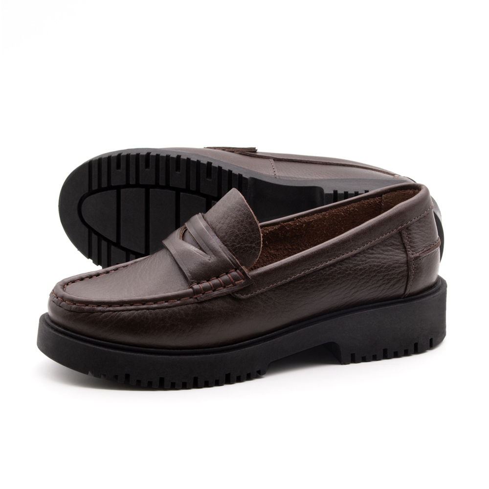 Sapato Feminino Santorini em Couro Alfa Café - 4051AC