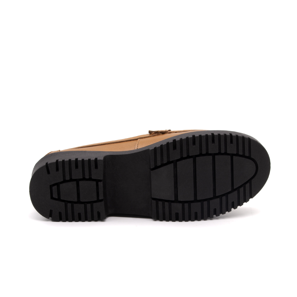 Sapato Feminino Santorini em Couro Alfa Caramelo - 4054AC