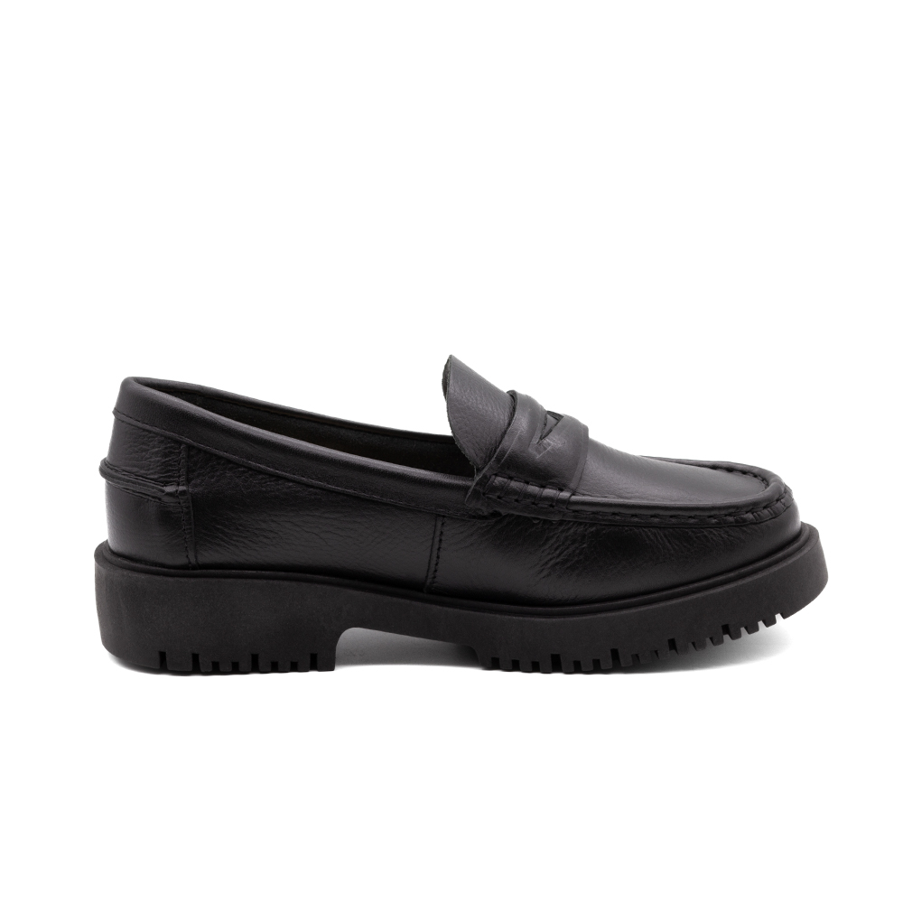 Sapato Feminino Santorini em Couro Alfa Preto - 4051AP