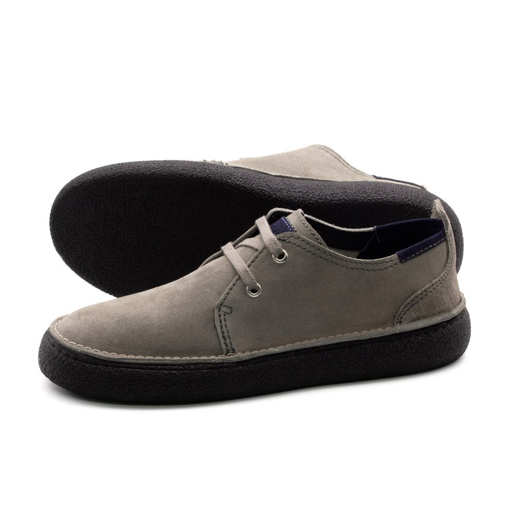 Sapato Masculino Drakkar em Couro Camurça Cinza - 5520CCI