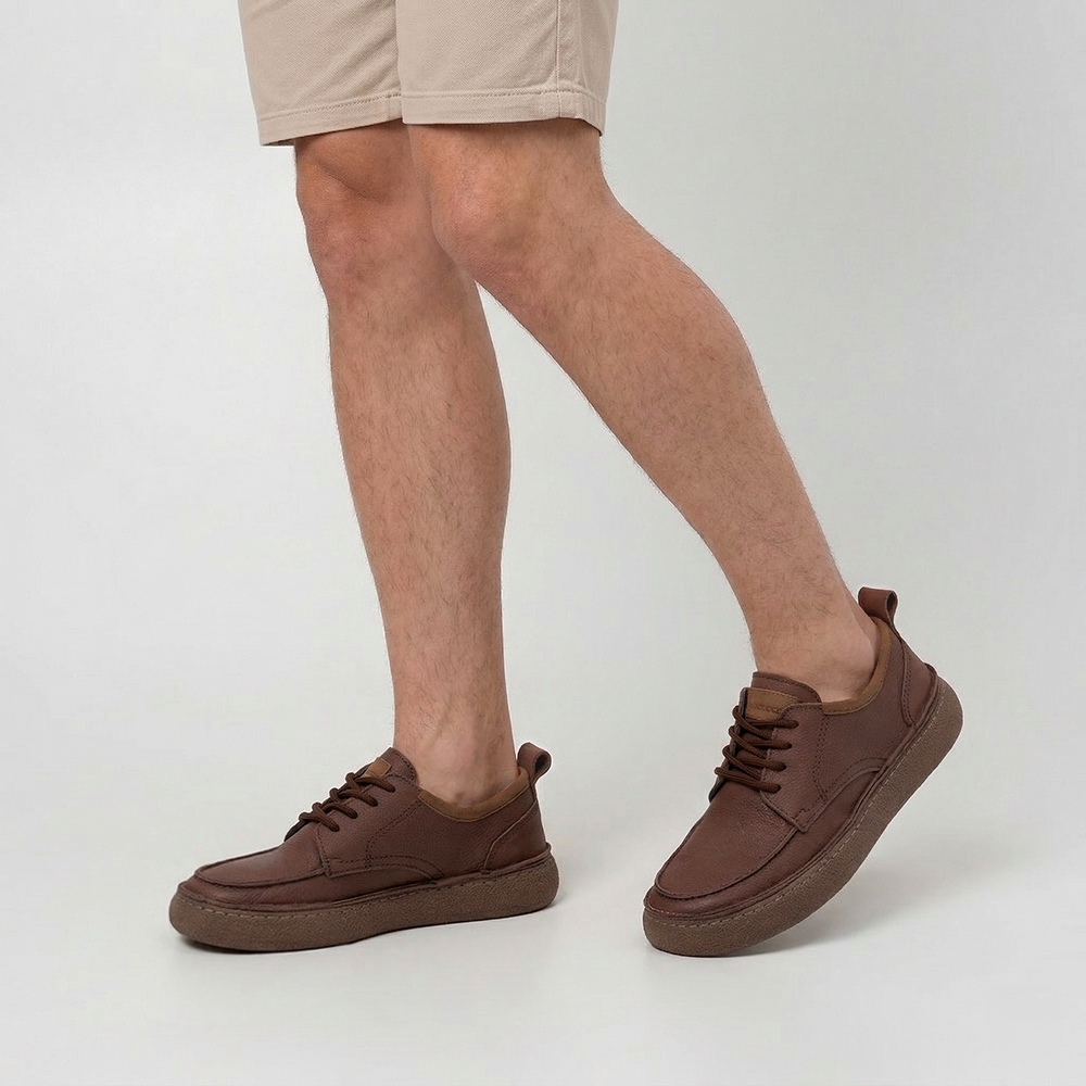 Sapato Masculino Drakkar em Couro Vertigo Mocca - 5521VM