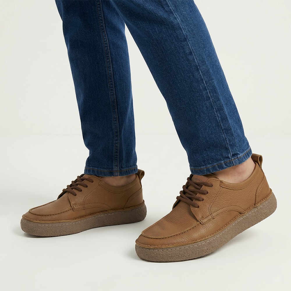 Sapato Masculino Drakkar em Couro Vertigo Tan - 5521VT