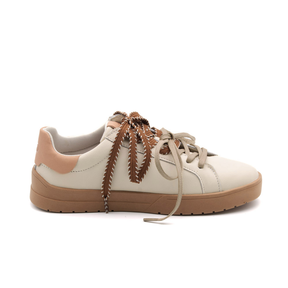 Tênis Aura em Couro Alfa Off White - 6807AO