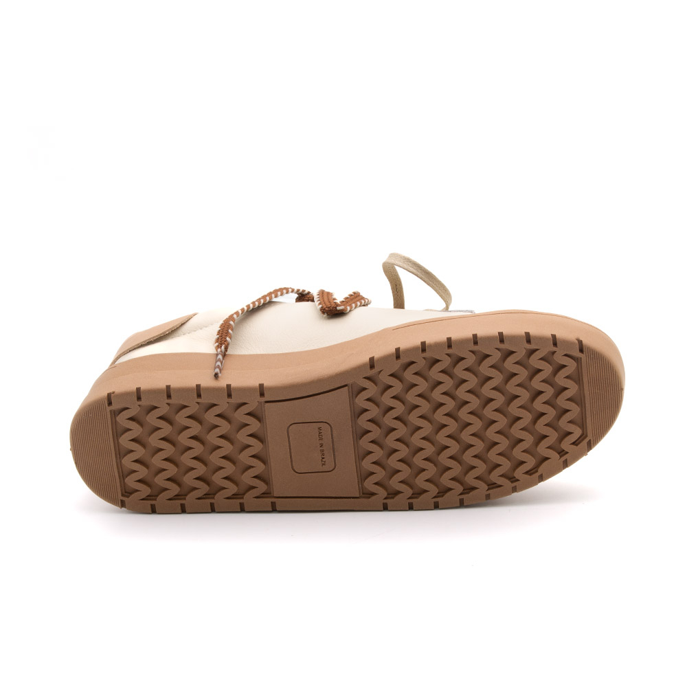 Tênis Aura em Couro Alfa Off White - 6807AO