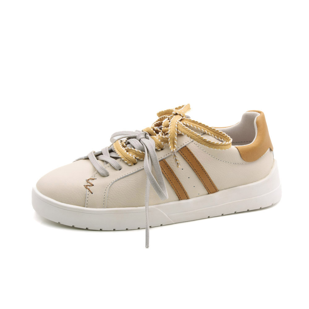 Tênis Aura em Couro Alfa Off White - 6807AOD