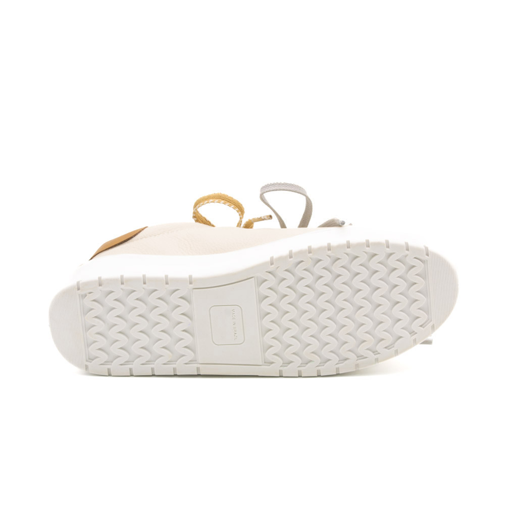 Tênis Aura em Couro Alfa Off White - 6807AOD