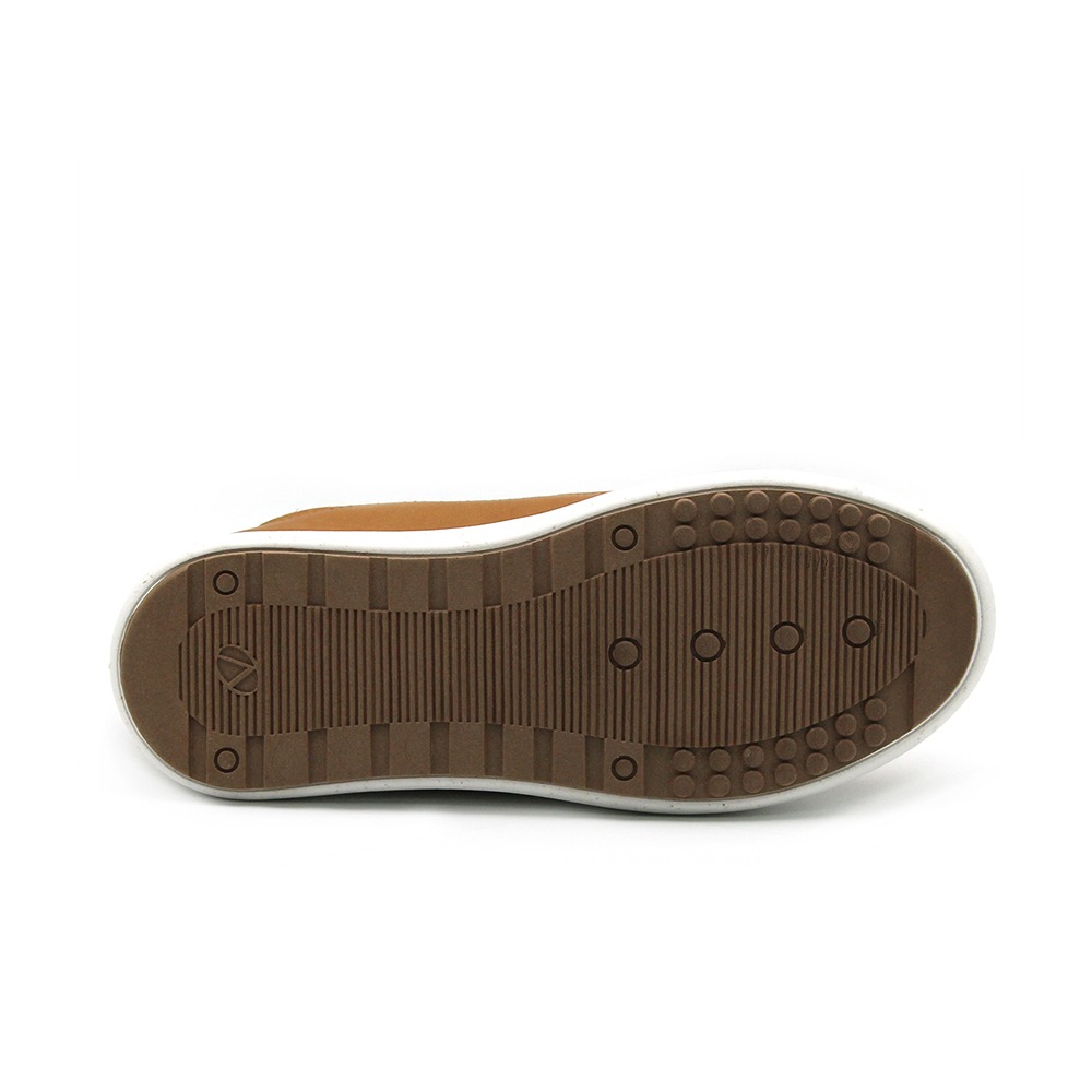 Tênis Feminino Cloe Cano Médio em Couro Alfa Caramelo Desert - 6903AC