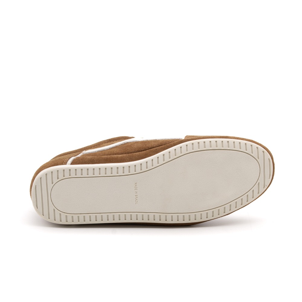 Tênis Feminino Easy em Couro Camurça Marrom - 6639CK