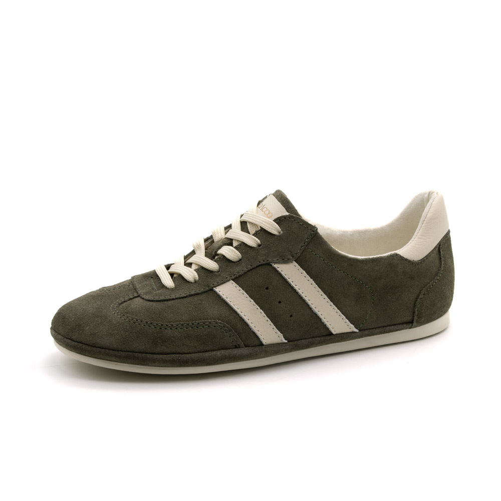 Tênis Feminino Easy em Couro Camurça Musgo - 6642CM