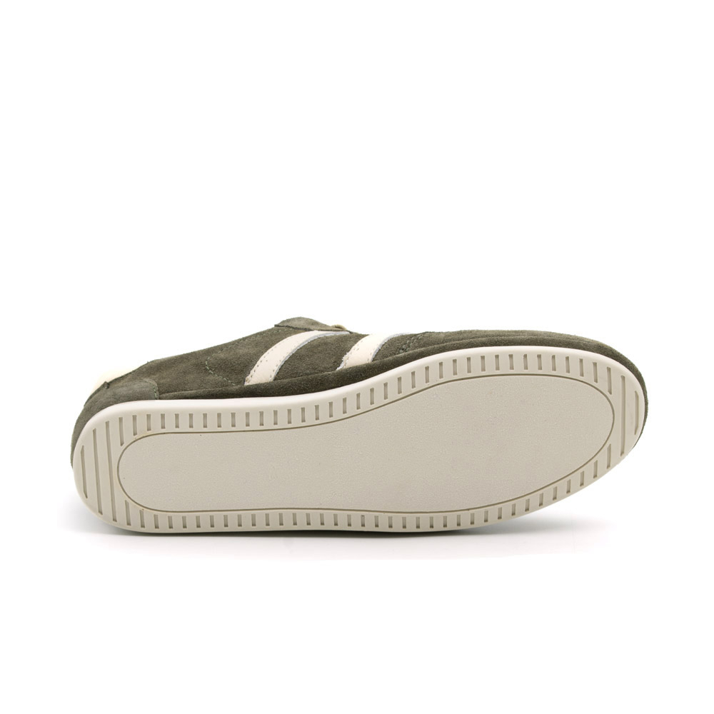 Tênis Feminino Easy em Couro Camurça Musgo - 6642CM