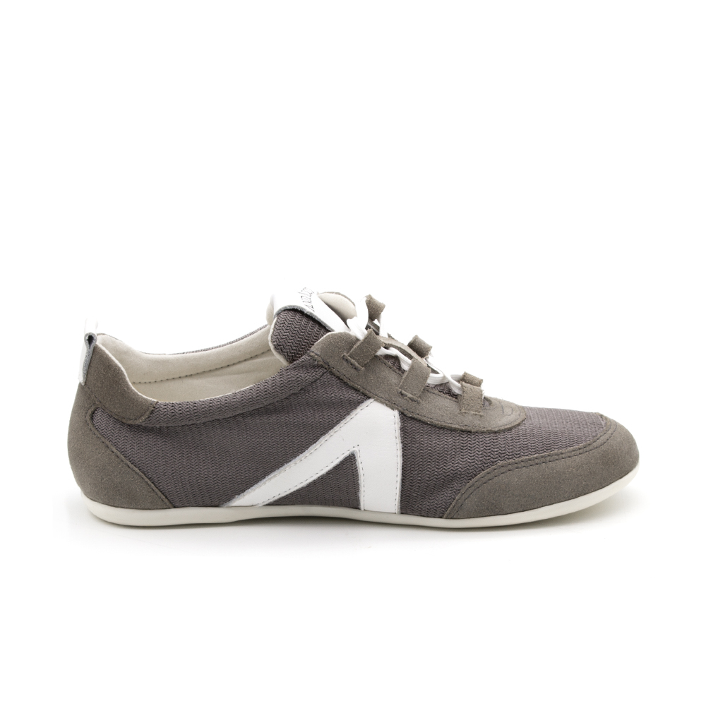 Tênis Feminino Electra em Couro Tela Cinza - 6801TC - Pré-Venda
