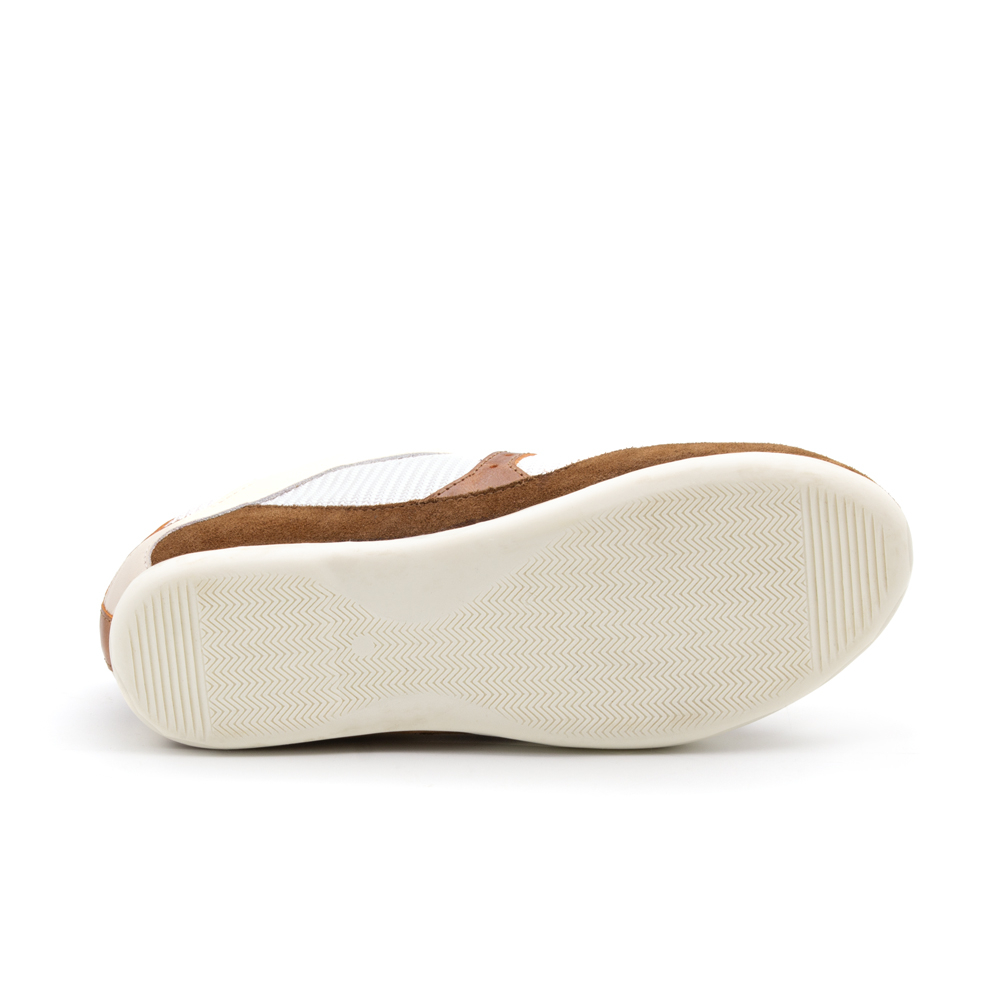 Tênis Feminino Electra em Couro Tela Marrom - 6802TK - Pré-Venda