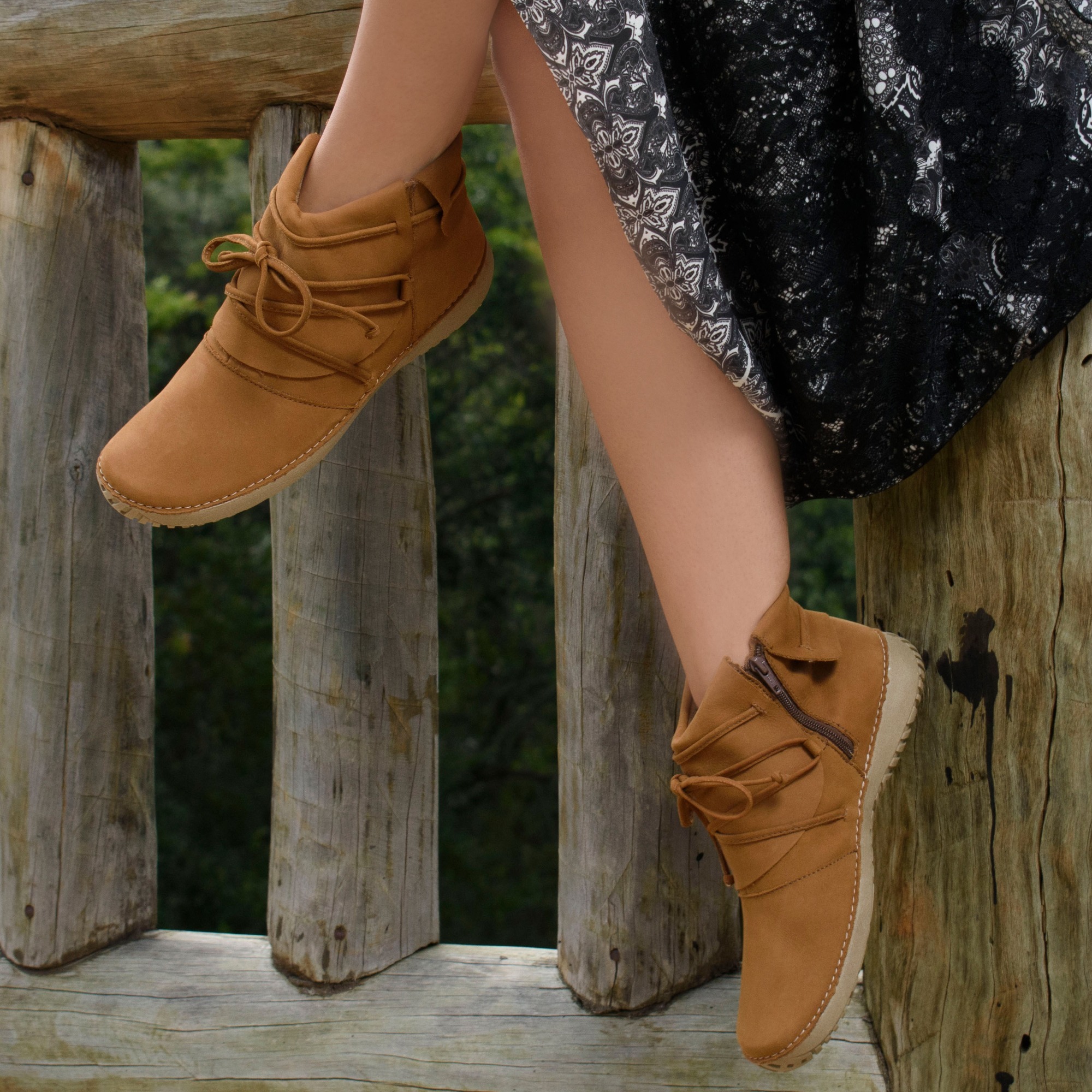 Tênis Feminino Lis em Couro Nobuck Desert - 6735ND