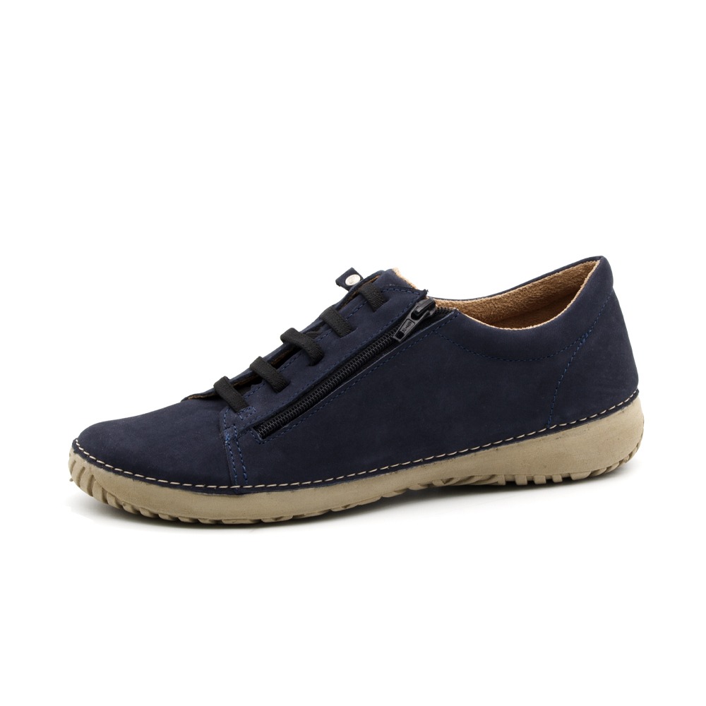 Tênis Lis em Couro Nobuck Denim - 6733NDE