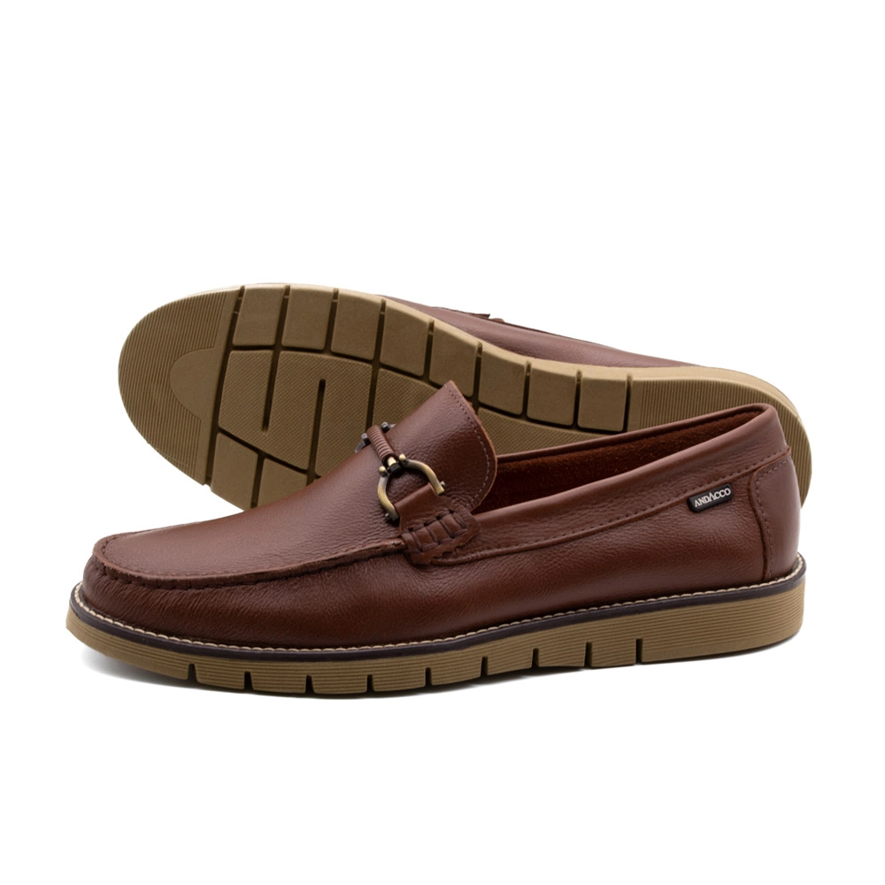 クラシック 181.SOLTISSIMO 4 Mocassim Masculino Falcon em Couro Alfa Sepia - 9914AS | Loja Andacco