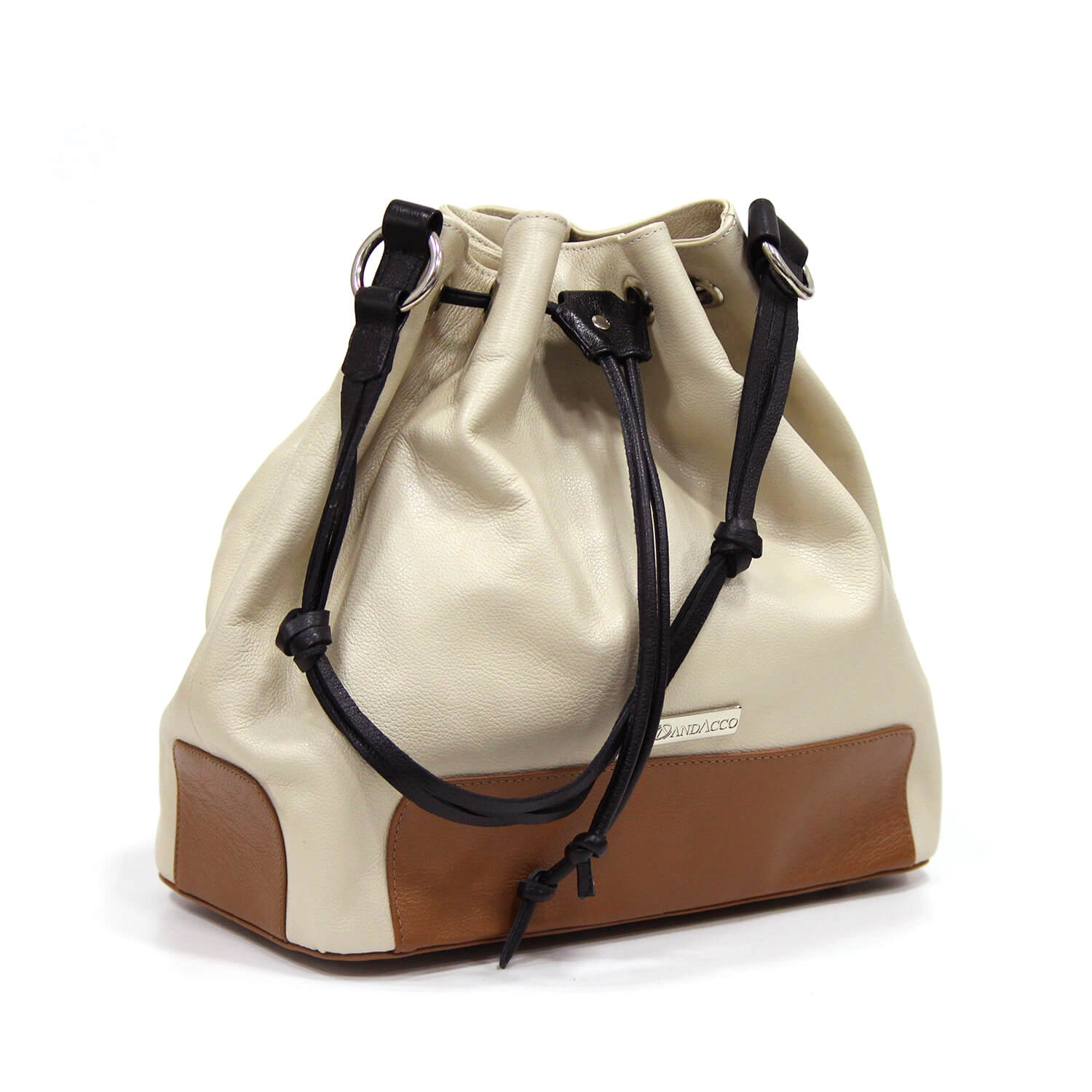 Bolsa em Couro - Bege - ACO5B