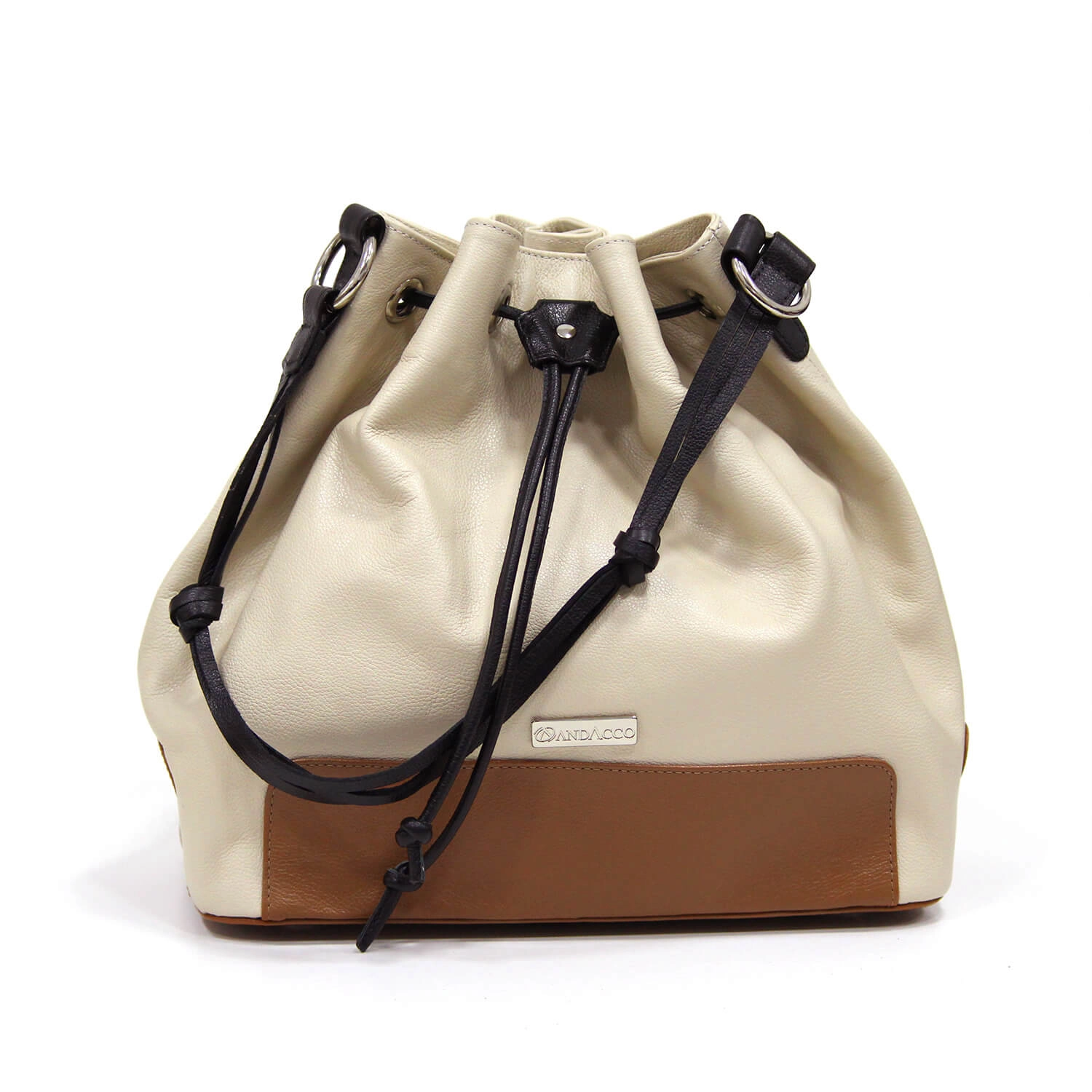 Bolsa em Couro - Bege - ACO5B