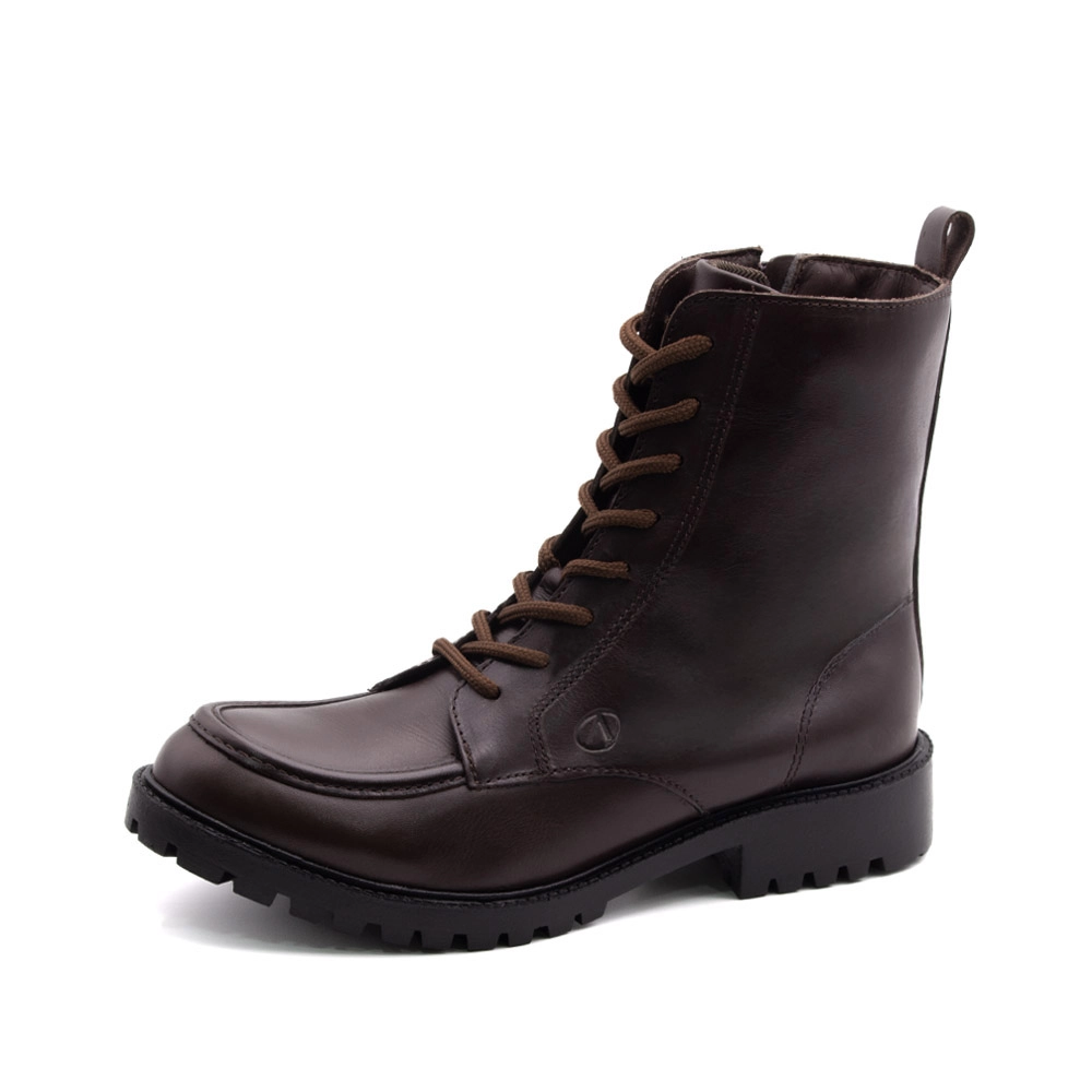 Bota Celine Cano Médio em Couro Bravvo Tabaco - 4871BT