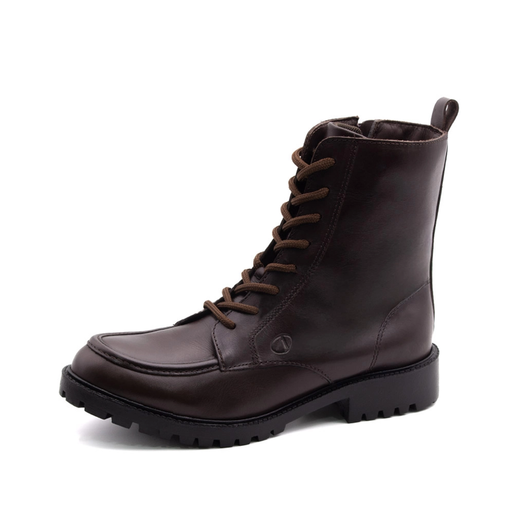 Bota Celine Cano Médio em Couro Bravvo Tabaco - 4871BT