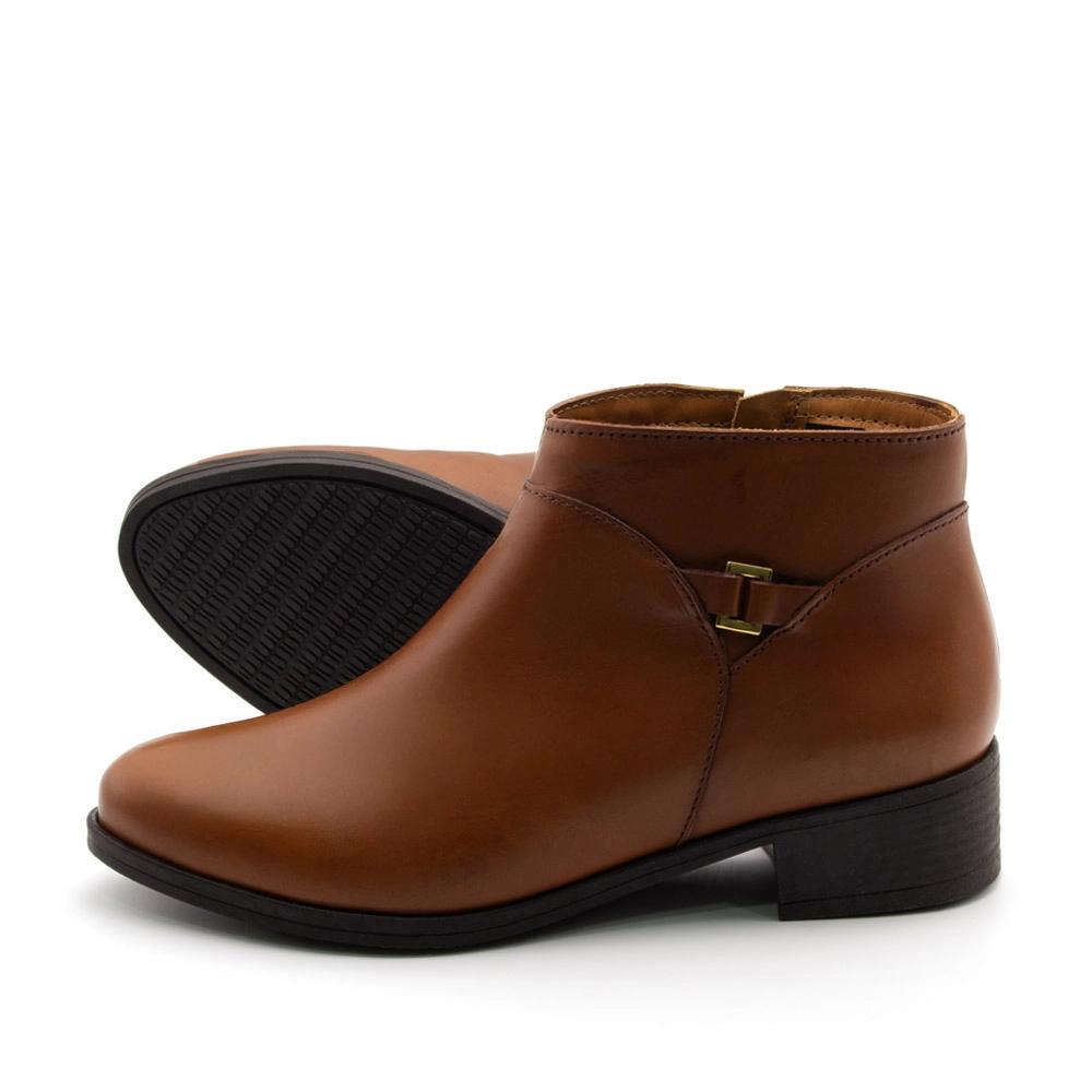 Bota Essenza Cano Baixo em Couro Bravvo Tan - 4330BT