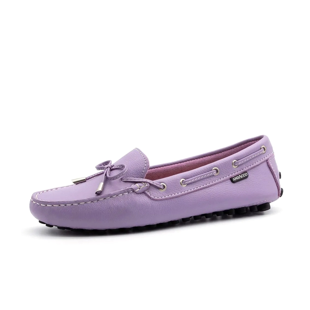 Mocassim Feminino em Couro Alfa Lavanda - 3352AL