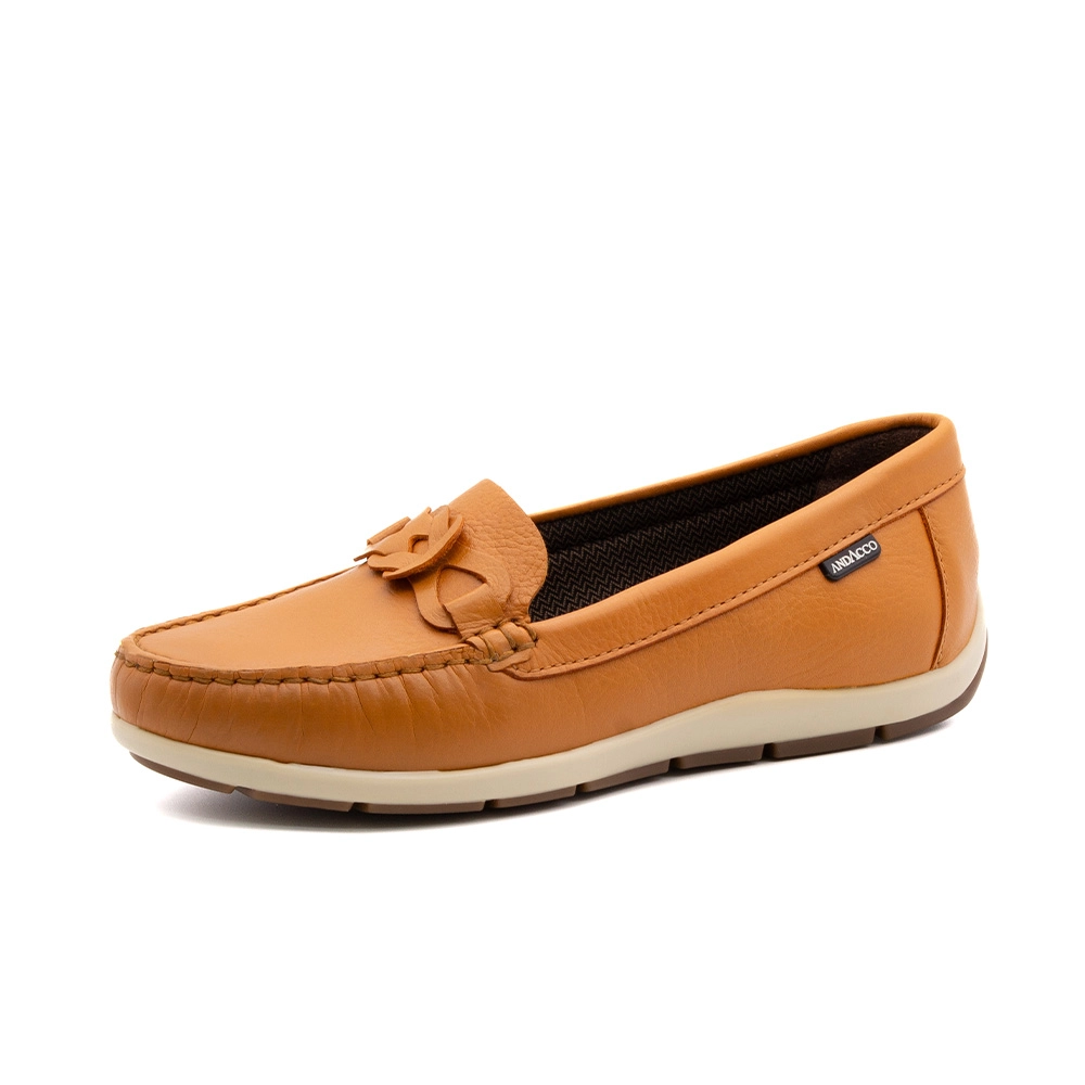 Mocassim Feminino Julia em Couro Alfa Sunset - 47003AS